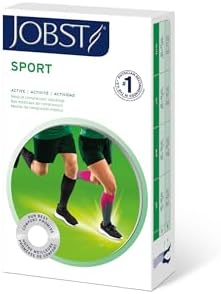 BSN Medical 7529000 JOBST Sock, Knee High, 20-30 mmHg, Closed Toe, Small, White/Grey