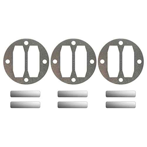 3 Set for for Central Pneumatic Compressor Parts,Central Pneumatic Harbor Freight air Compressor Head Gasket Test kit Reed Valve