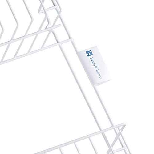 Over the Door Organizer - 6-Tier Adjustable Pantry Shelves and Rack for Kitchen Organization - Organization and Storage by Lavish Home (White)