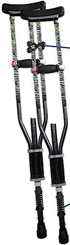York Nordic - Spring Cushion Crutches Perfect for Sports Injuries and Travel - Heights 4'7" to 6'6" - Adjust Down to 22" for Travel