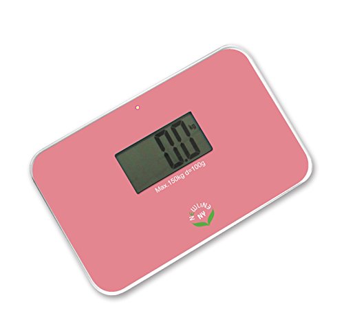 NewlineNY Auto Step On Super Mini Travel Bathroom Scale, 5.25" x 8.5" SBB0638SM: Strawberry Ice