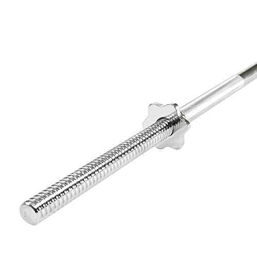 Sunny Health & Fitness 60-Inch Chrome Barbell Bar or High-Density Foam Barbell Pad ? Strength Training Gear for Squats, Deadlifts, Hip Thrusts, Bench Press, Lunges & Full-Body Home Gym Workouts