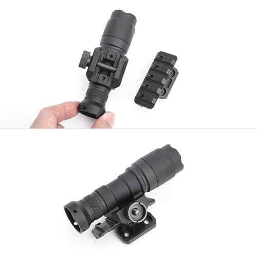 45 Degree Offset Mlok/Keymod Rail Light Mount for M300 M600 Serises Scout Light Weaponlight, Adjustable Positions Offset Tactical Flashlight Mount, Fit for Mlok Keymod Rail