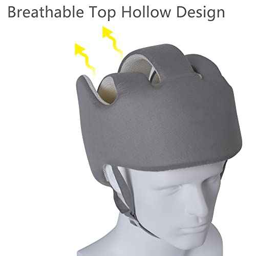 Thick Protection Helmet for Elderly Youth Adults,Head Protection for Elderly Falls,Soft Helmet for Epilepsy Seizures Prevent Head Injuries,Safety Bump Cap,for Home Gardening