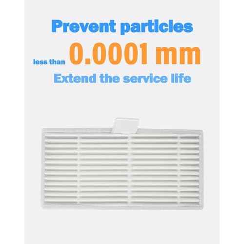 BBT BAMBOOST Filter Replacement Parts Fit for ZCWA BR150/BR151, MAMNV BR150/BR151, ONSON BR150/BR151 2-in-1 Robot Vacuum Cleaner, HEPA Filter Accessories(6 Pack)