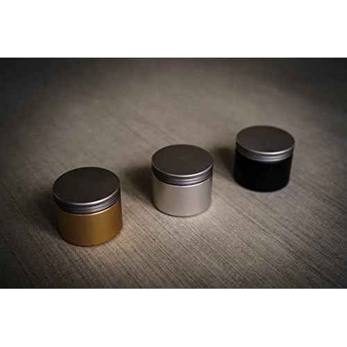 Min-E-Vault Storage Container - Aluminum - EDC Storage - Tools - Herbs - Medications - Vitamins - Rings - Small Valuables (Black)