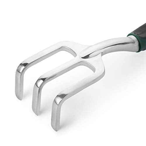 Mr. Pen Black Mini Hand Rake, Hand Cultivator, Garden Tool, 3 Prong Garden Rake, Manual Operation, Metal, Great for Weeding and Turning Soil