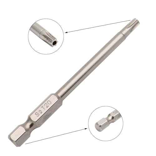 11Pcs Security Torx Bits Set, S2 Aolly Steel Magnetic Tamper Proof Screwdriver Bit Set 3inch 1/4" Hex Shank Impact Driver Star Bits Sets T6-T40