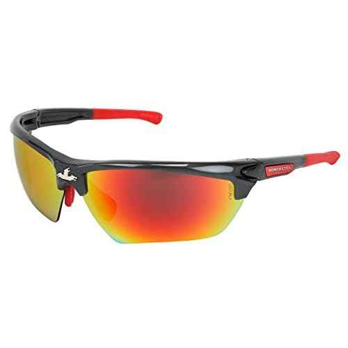 MCR Safety DM131R Dominator DM3 Safety Glasses with Fire Mirror and Gun Metal Frame