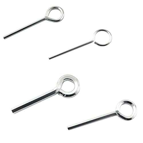 5IN1 Ring Allen Wrench Set - 5/64" 1/8" 5/32" 7/32" Allen Key Door Keys with 1 Keychain for Push Bar Panic Exit Device
