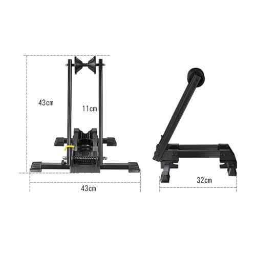 Rehomy Foldable Bike Stand, Metal Bicycle Rack for Mountain& Road Bicycles Storage, Wheel Holder Fit 20"-29" Tire