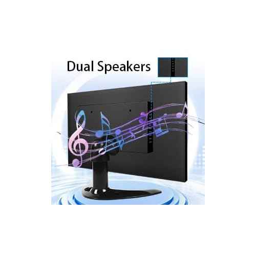 9 Inch Small Monitor Built-in Speakers, Mini Monitor 1280 x 720, HDMI VGA Input 60 Hz 3ms IPS Screen Display, Security Display for Raspi CCTV Camera Car HDMI VGA Input Metal Shell