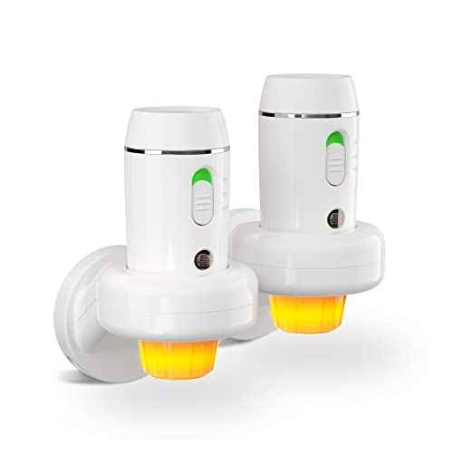 Power Failure Flashlight, 2 Pack Multi-Function Emergency Light for Home Power Goes Out, Plug in Night Light, Rechargeable, Perfect for Hurricanes and Blackouts