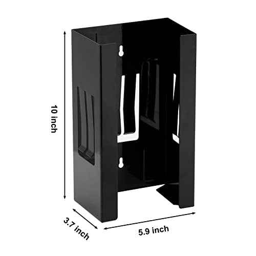 AIRTOON 2PCS Magnetic Glove Dispenser, Disposable Gloves Box Holder, Glove Holder for Wall Mount, Magnetic Glove Box Holder, Red and Black