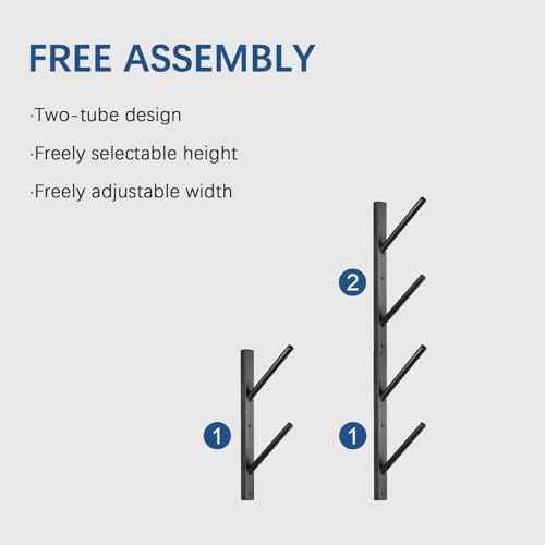 Skateboard Rack Wall Mount ? Skateboard Wall Hanger, Snowboard Display Wall Mount, Ski Holder | 4-Floor Skateboard & Ski & Snowboard Storage Rack | Snowboard & Ski Lover Gifts