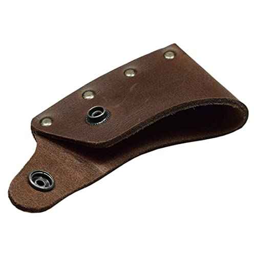 Hide & Drink, Hatchet Blade Cover, Protective Axe Head Sheath, Lumberjack Accessory, Camping and Outdoor Essentials, Full Grain Leather, Handmade
