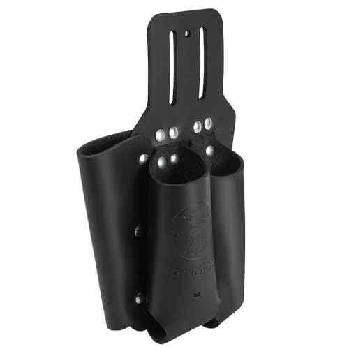 Klein Tools 5118PRS Tool Pouch, Multi Tool Holder with (3) Pockets for Pliers, Folding Rulers, Screwdrivers