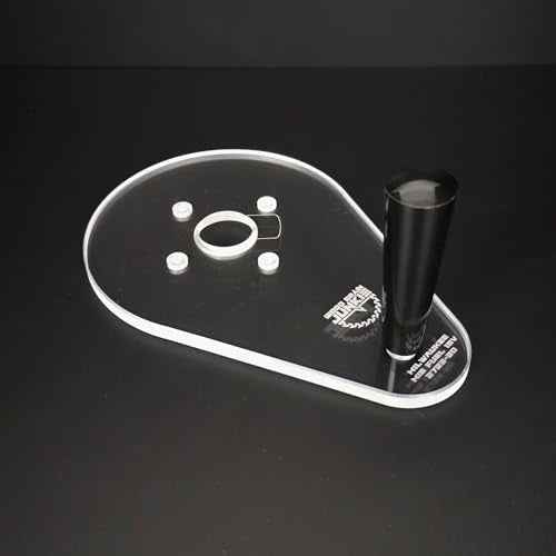 WOOD GRAIN JUNKIE¢ç TrimFit Pro¢ç 6¡±x9¡± Single Grip Router Base Plate Compatible with Milwaukee M18 FUEL 2723-20 ? Pre-Drilled, 3/8¡± Thick Clear Cast Acrylic Router Base Accessory, Made in USA