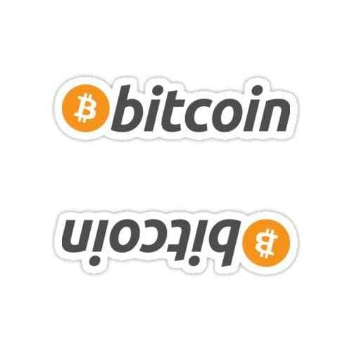 2pcs - Bitcoin - Symbol 4inch Cryptocurrency Digital Decal Sticker for Use On Laptop, Helmet, Car, Truck, Motorcycle, Windows, Bumper, and Wall/Door Decal