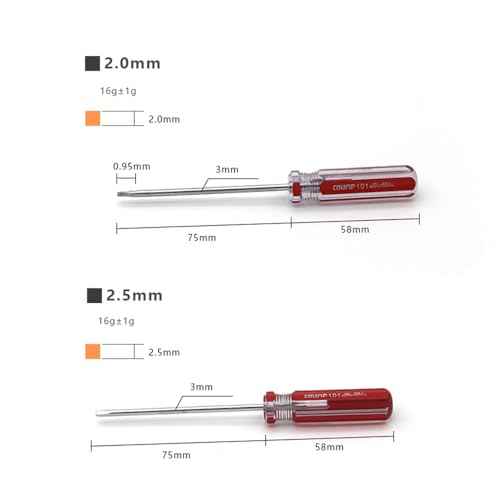 Square Head Screwdriver Set 4 Sizes, 4 Pieces Square Screwdriver Tool Kits Magnetic Tips SQ0 (2.0 mm) SQ1 (2.5 mm) SQ2 (3.0 mm) SQ3 (3.5 mm)