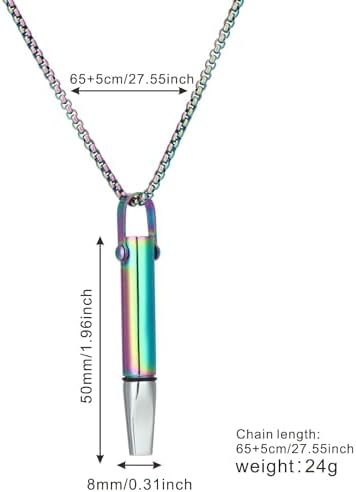 Breathing Necklace Classic Shift, Breathe Free Necklace with Fruit Flavour Cotton Core, for Mindfulness and Relaxation, Habitual Breath Practice, Anxiety Relief Breathing Tool