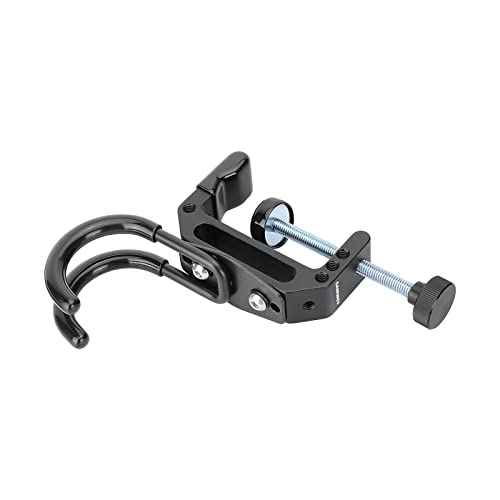 CAMVATE Heavy Duty Wall Hanging Hook for Tool Storage + Extended Super C Clamp with 1/4" & 3/8" Mounting Points - 3091