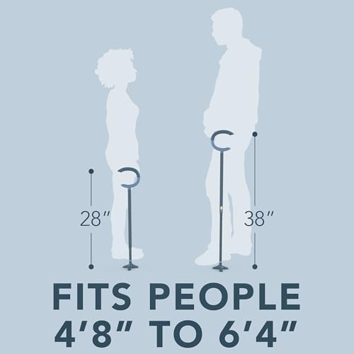 Michael Graves C Grip Walking Cane for Men and Women - Premium Walking Stick for Stability and Style - Lightweight Adjustable Cane - Walking Sticks for Seniors & Adults