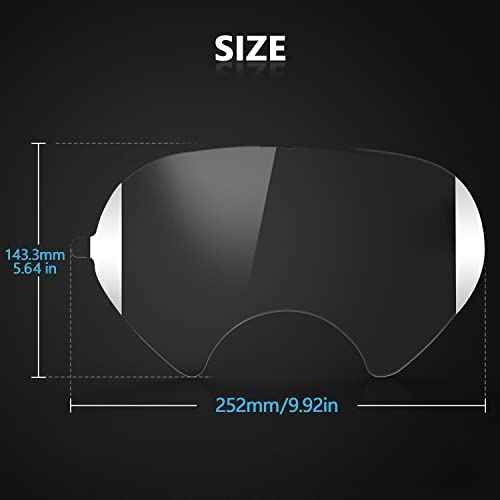 QZQ 60 Pack Peel Off Lens Cover Compatible with 3M Respirator Masks 6885, 6000, 6700, 6800, 6900 Series, Protective Cover