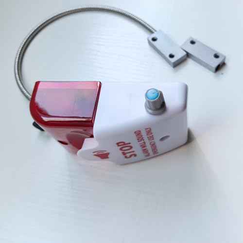 Exit Stopper Door Alarm with Alarm Sound Max. 110dB Adjustment Helps Prevent Unauthorized Exits or Entries Through Emergency Doors Loudness Ease of Installation Door Alert