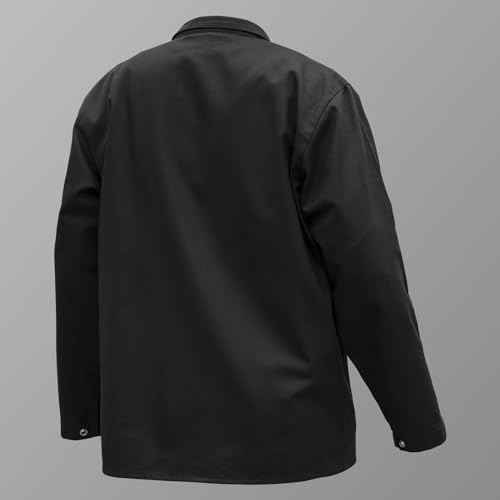YESWELDER Flame Resistant (FR) Cotton Welding Jacket, NFPA2112 9oz, Light Weight Fire Retardant Weld Clothes for Men Women