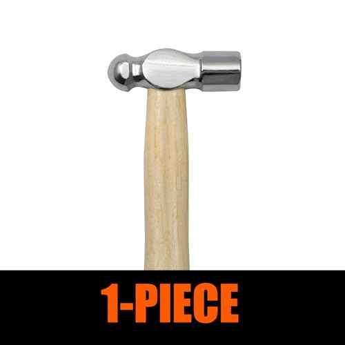 Mini Wooden Handle Round Head Hand Hammer, Reinforced Ball Hammer, Escape Tool for Prying Nails, Woodworking & Repairing