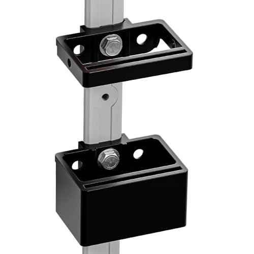 Level Mount Holder for Alpha Rails - Compatible with Milwaukee Packout Tool Box with Alpha Rail System (Black)