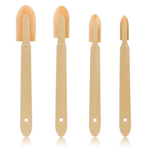 4 Size Caulk Smoothing Tool Silicone Caulking Finishing Tool Caulking Finger Kit Reusable Sealant Spatula Spreader Rubber Caulk Finishing Set Grout Sealer Remover for Tiles Brick Kitchen Bathroom