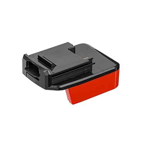 1x Adapter Only Upgrade for Porter Cable Old 18v (Not 20v MAX) Cordless Tools Compatible with Milwaukee M18 Red Lithium Batteries - Adapter Only