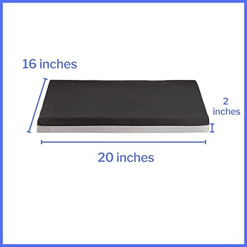 McKesson Seat Cushion for Wheelchairs and Office Chair, Foam / Gel, 20 in x 16 in x 2 in, 4 Count