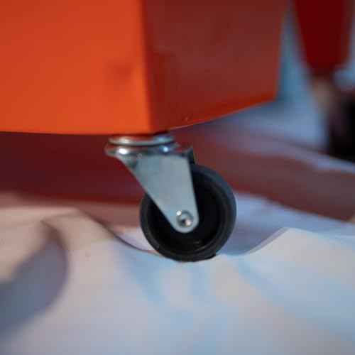 Orange, Zorr Corp, Mega Roll-A-Tray Rolling Paint Tray with Wheels (MRT-21)? Heavy-Duty 3 Gal Capacity, Portable Paint Roller, Spill Guard Lip, Includes casters, for Professional Painting, DIY, Home.