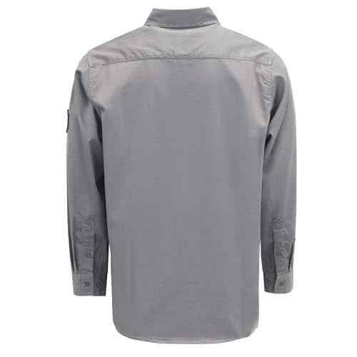 BOCOMAL FR Shirts 6.25oz Lightweight Welding Shirts Flame Resistant Men's Fire Retardant Shirt