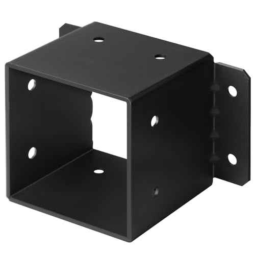 Heavy Duty Steel 8x8 Post Base, Fence Base, Anchor Deck Supports Porch Pergola Post Holders, Inner Size 7-1/2", Thickness 5/32"(8 Gauge)