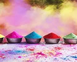 Natural Holi Color Powder, Organic Gulal Festival Colors, Multicolor, 80 Gram x 2 Packs