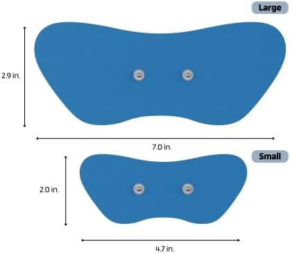 Soterix PainX TENS Unit Electrode Gel Pad Refills - 1 Pack of 6 Pads (Small) - Muscle Stimulator Relaxer Wireless Pads for Relief on Knee, Back, Neck