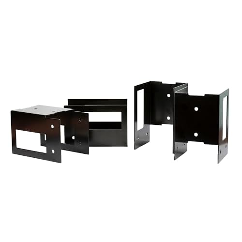 Rutland Stack N Store Corner Brackets for Building Storage Racks, Set of 4