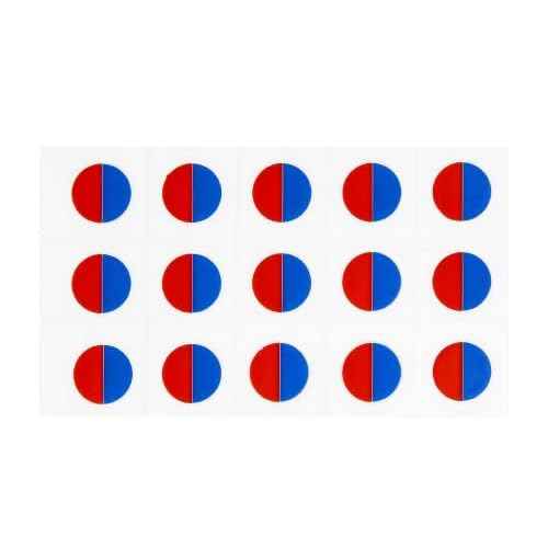 Faucet Stickers, 15 Hot and Cold Water Stickers - Kitchen Faucet Stickers - Red & Blue Vinyl Tap Faucet Transfer Stickers for Bathroom ((H & C - Circle))
