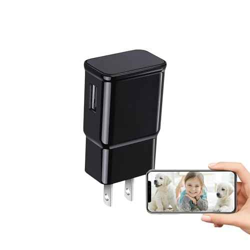 Security Camera Charger Detector, 1080P Camera Dome Surveillance System with Night Vision,APP Control for Home Indoor WirelessMotion Detection, for Home,Business
