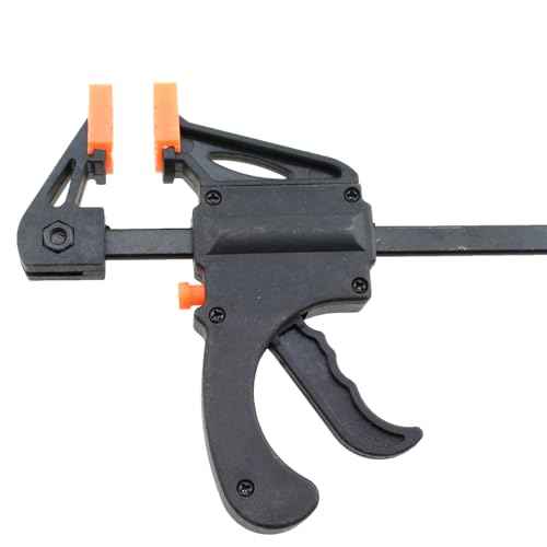 TAODAN 4PCS 4 Inch Trigger Quick Grip Clamps Bar Clamp Trigger Quick Grip Clamp Single Hand Ratchet Woodworking Clamp for Wood Bonding Processes