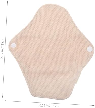 FOMIYES 4PCS Reusable Cotton Menstrual Pads Leakproof Washable Sanitary Cushions Breathable Soft Skin Friendly Comfortable for Travel Outdoor Sports Daily Use