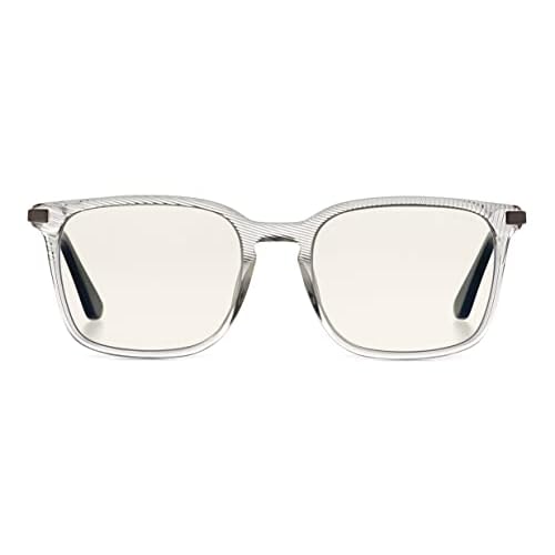 boll? Safety - CHICAGO, Blue Light Blocking Safety Glasses, Acetate Crystal and Gunmetal, PC lenses Plano