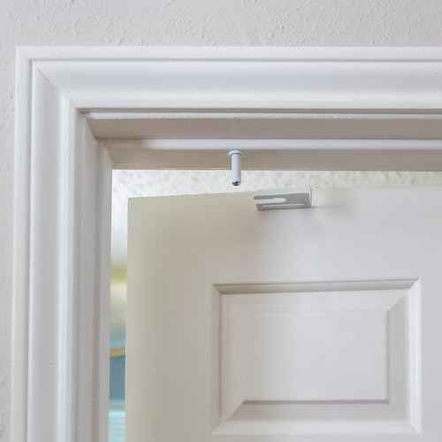 1 Pack ? GlideLok Child Safety Door Top Lock | for Interior & Exterior Doors | Lock & Unlock from Both Sides | Stop Kids, Pets, Dogs & Cats from Opening Doors