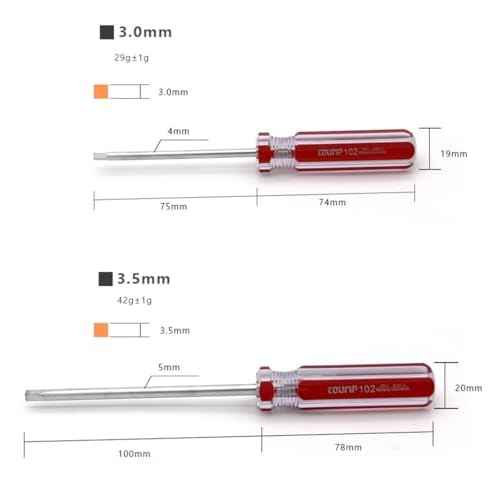 Square Head Screwdriver Set 4 Sizes, 4 Pieces Square Screwdriver Tool Kits Magnetic Tips SQ0 (2.0 mm) SQ1 (2.5 mm) SQ2 (3.0 mm) SQ3 (3.5 mm)