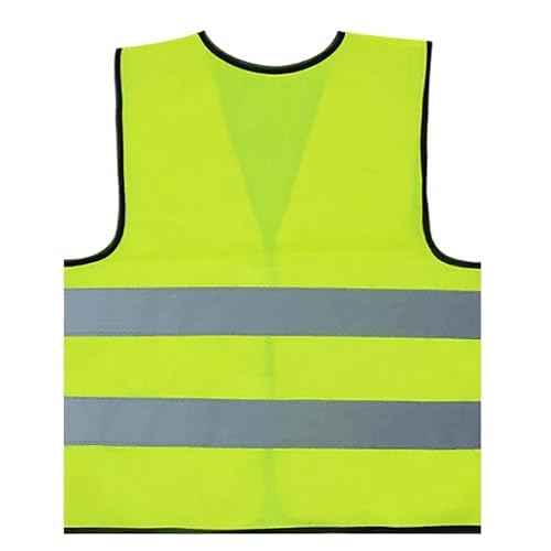TopTie 10 Pack Kids Safety Reflective Vests, High Vis Construction Vest with Elastic Waistband