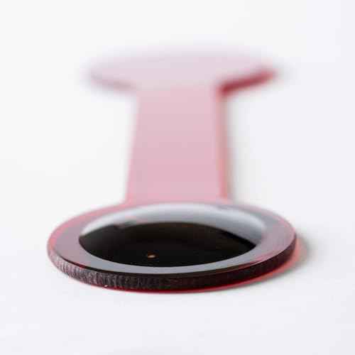 Combination Occluder, Black Occluder/Red Maddox Rod Occluder, Semi-Translucent Red Rigid Plastic